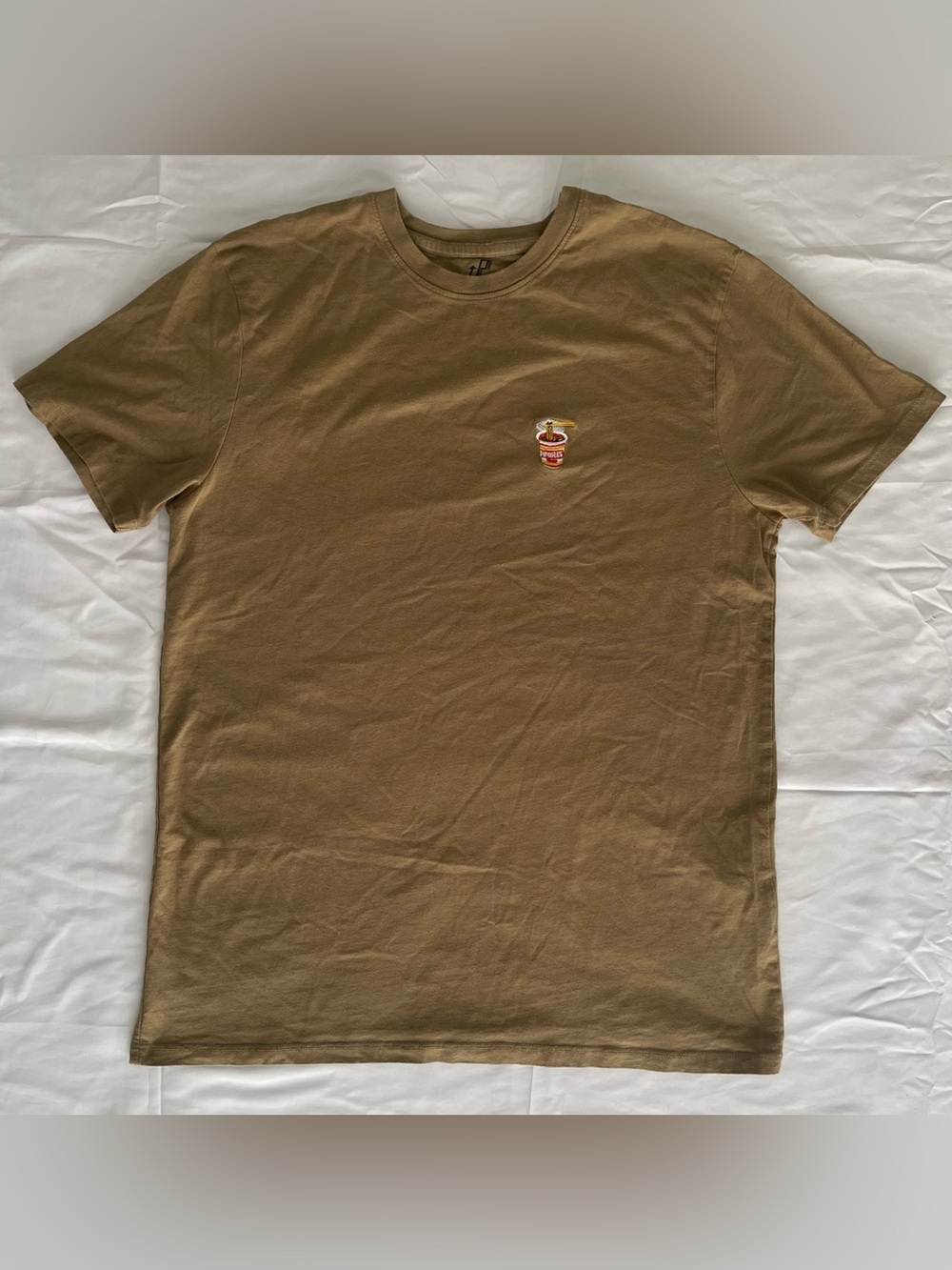 Men's Short Sleeve Crewneck T-Shirt in Olive Brown